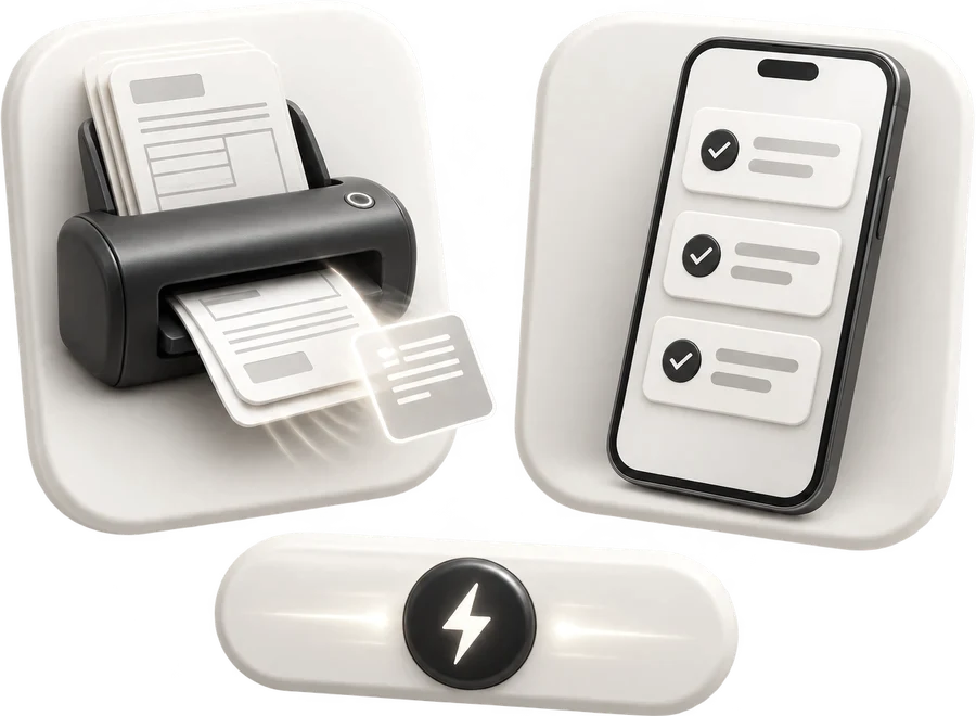 Manual paperwork transformed into a fast digital workflow