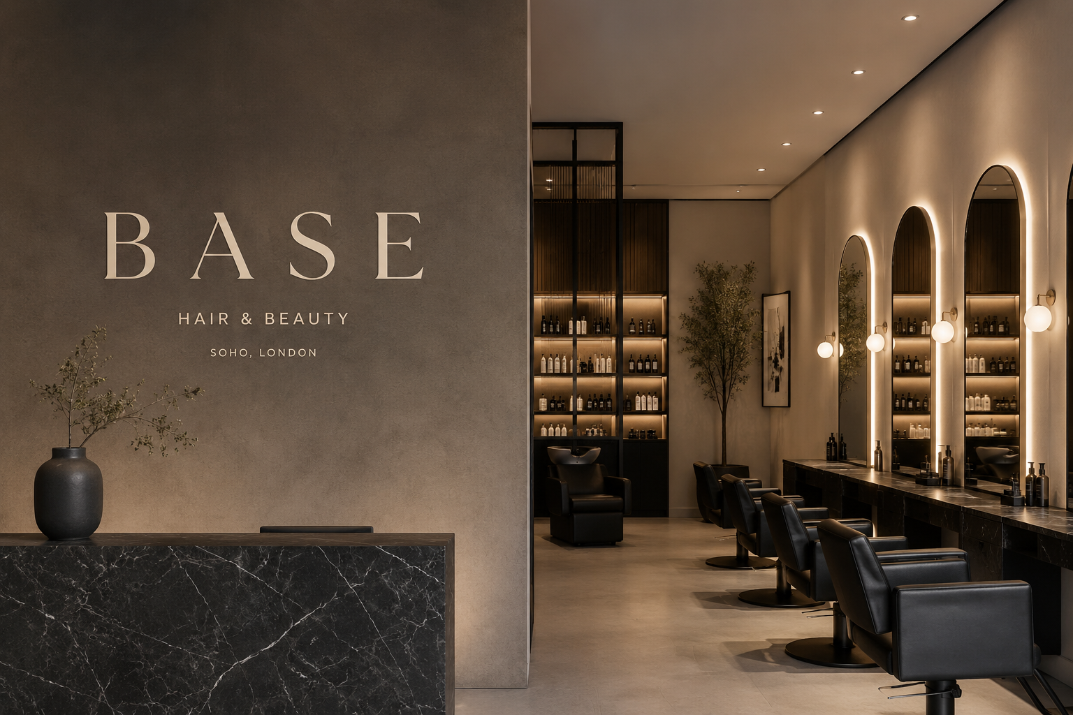 Base Salon and Massage London website